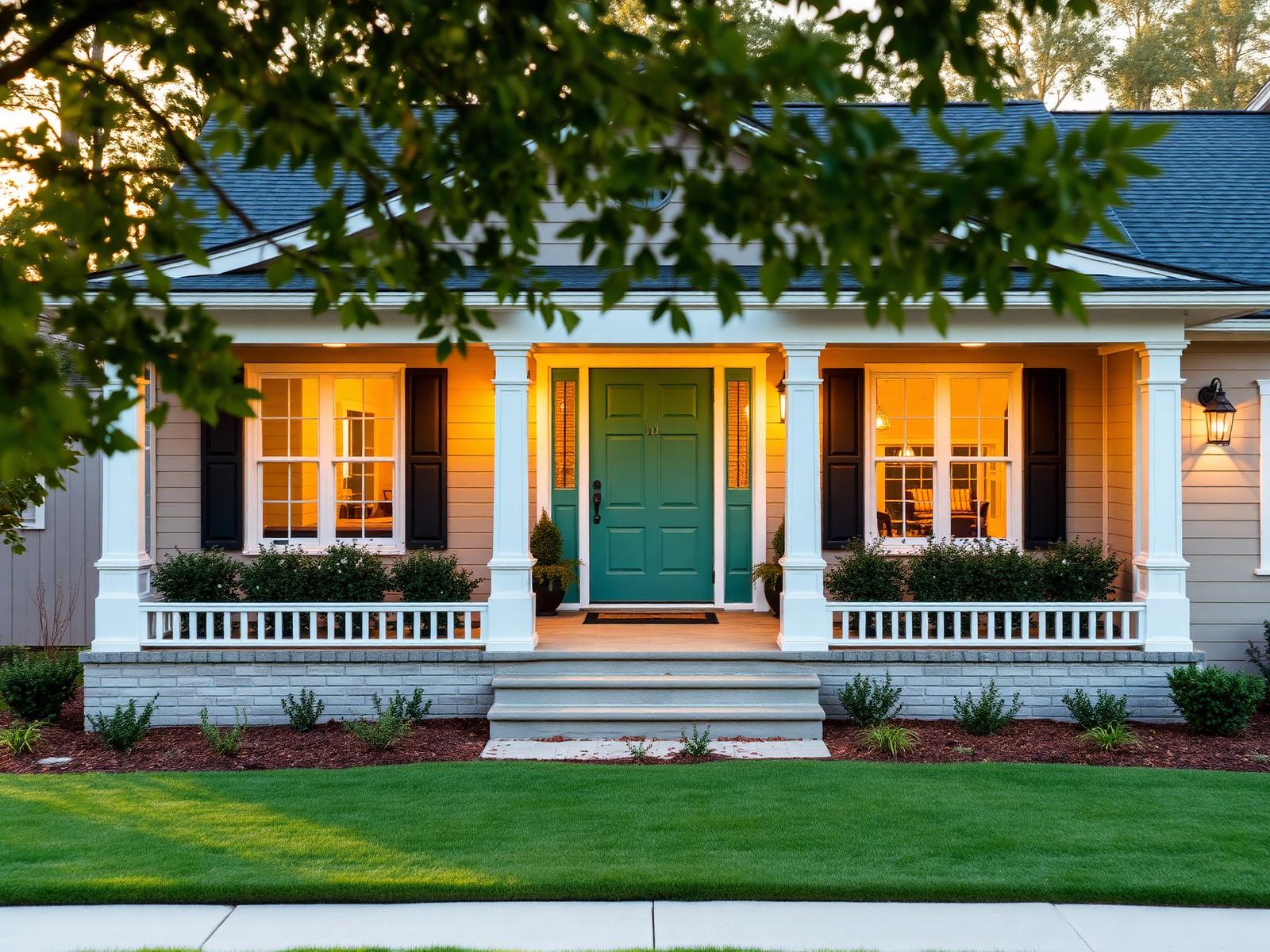 Welcoming Metro Atlanta home at golden hour